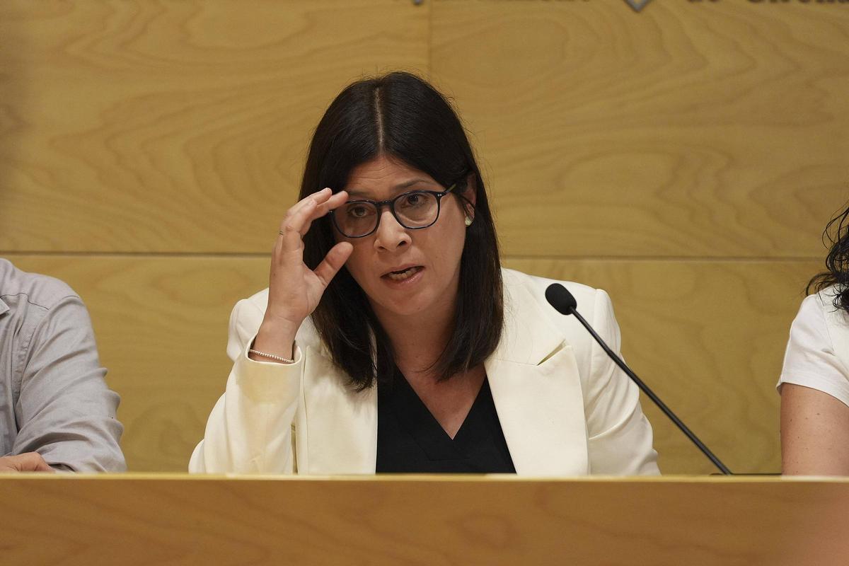 Gemma Geis en la roda de premsa daquest dimarts.