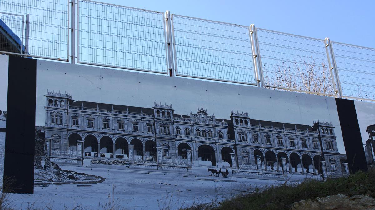 Mural en el colegio de Zamora.