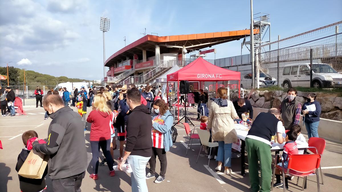 El Girona rep l'escalf de l'afició