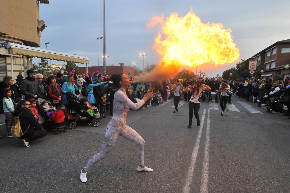 Un instante del carnaval en El Pla