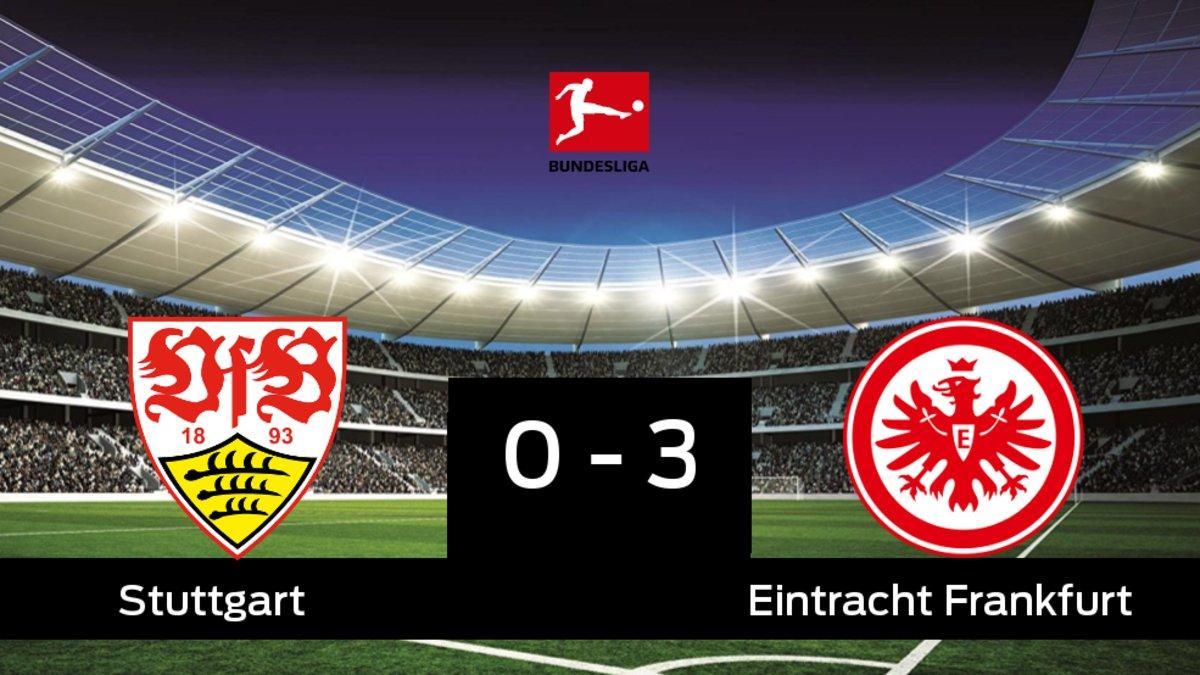 El Eintracht Frankfurt ganó en el estadio del Stuttgart