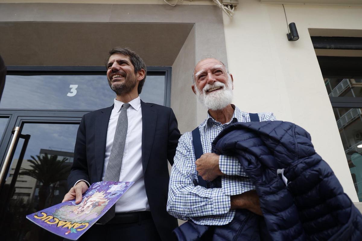 Ernest Urtasun con Joan Escrivà, de Camacuc.