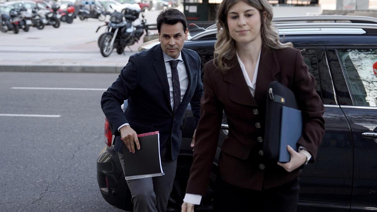 Alberto González Amador, novio de Ayuso, a la llegada a los juzgados de Plaza Castilla.