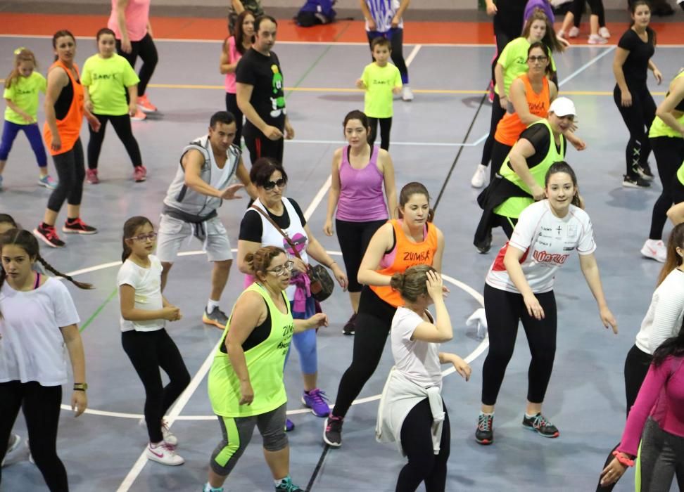 Sesión de zumba en Monte da Vila