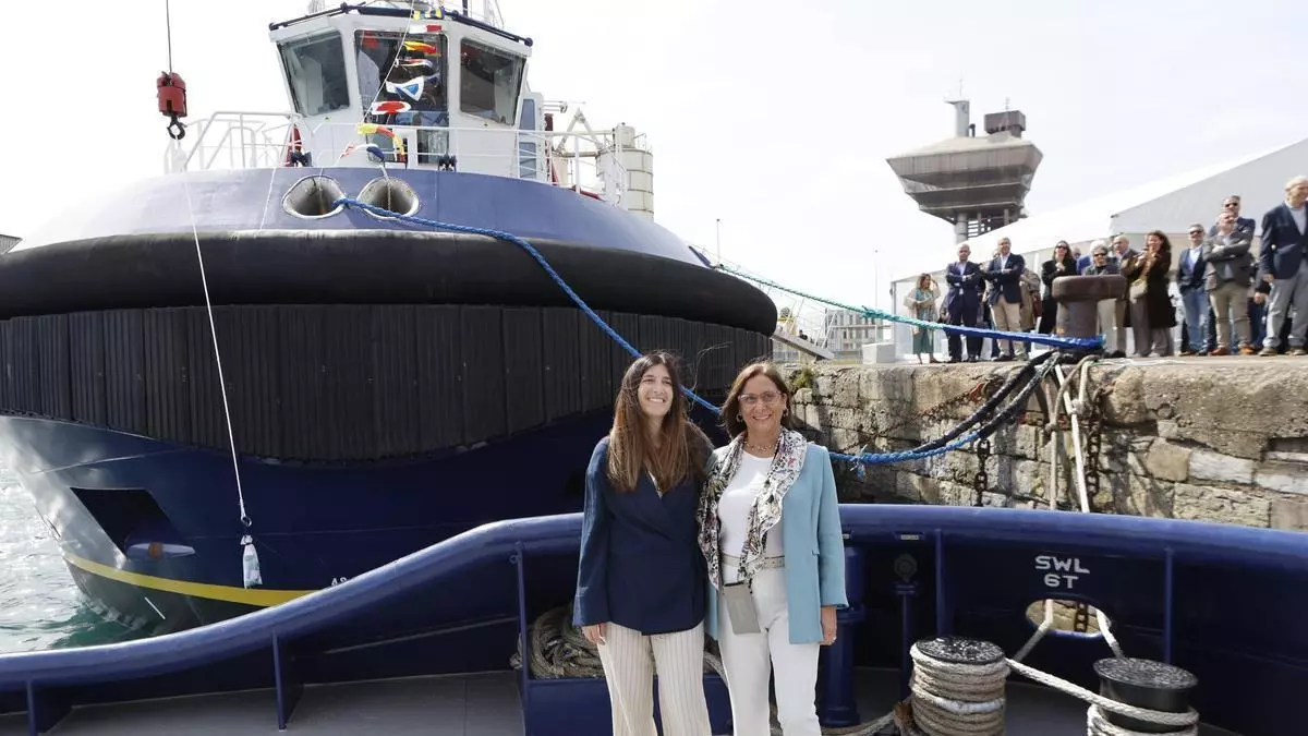 El Grupo Junquera anuncia la construcción de dos nuevos remolcadores para Gijón en el amadrinamiento del "RG Nora"