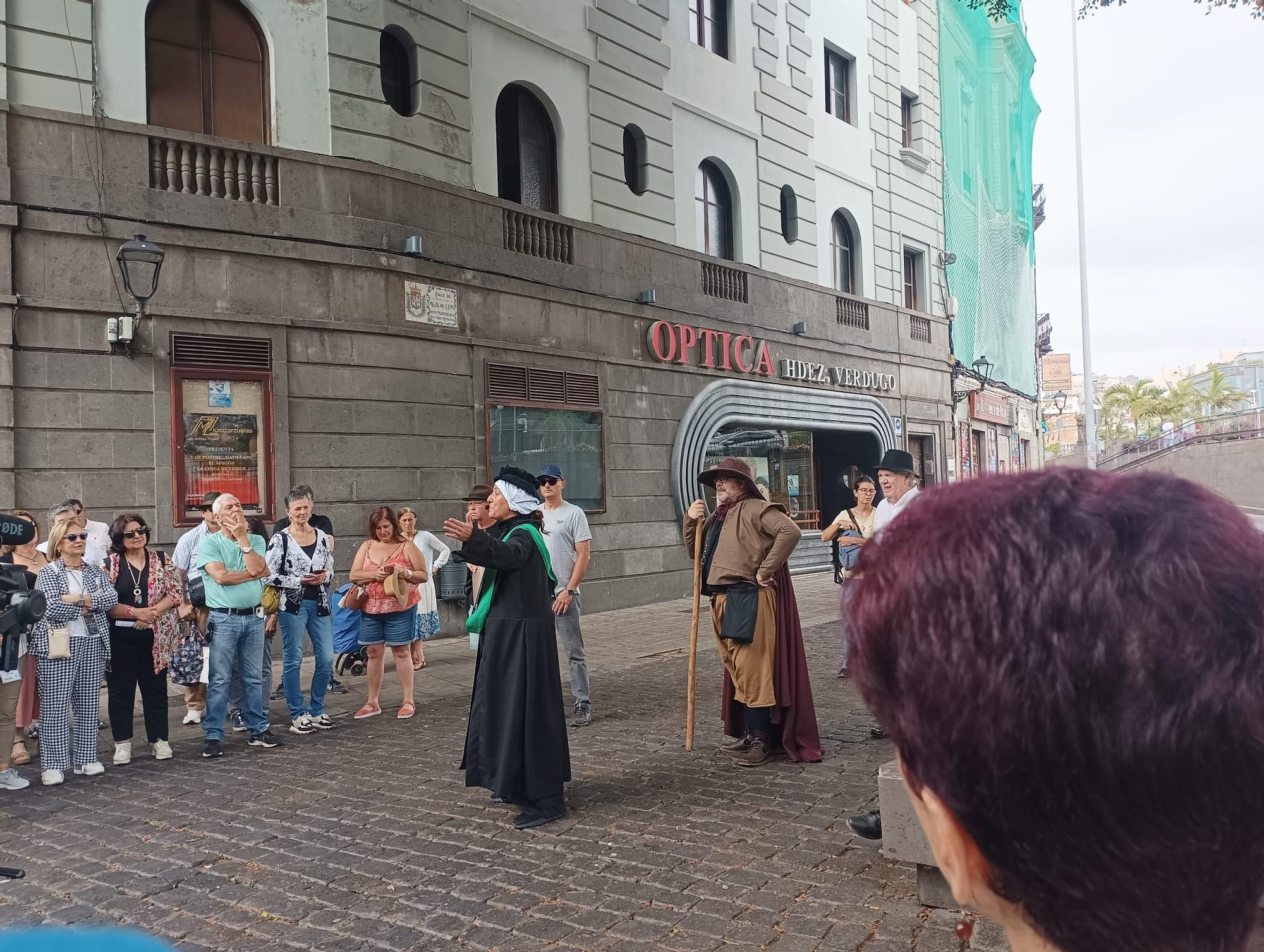 Viaje en el tiempo escenificado a la cuna de las 3 Palmas en Vegueta