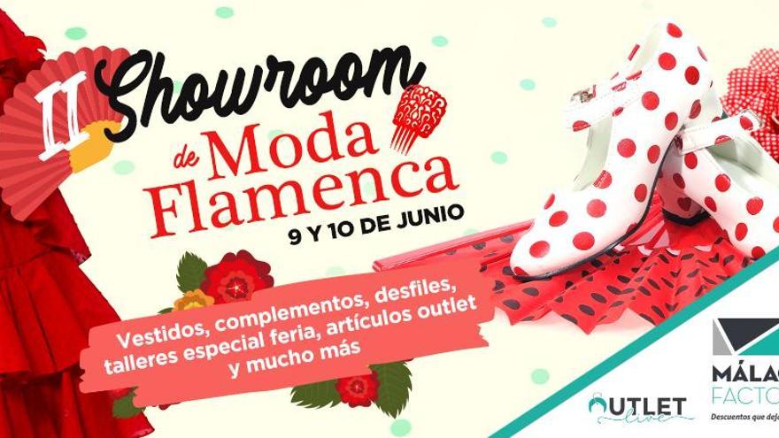 Cartel del Show Room Moda Flamenca.
