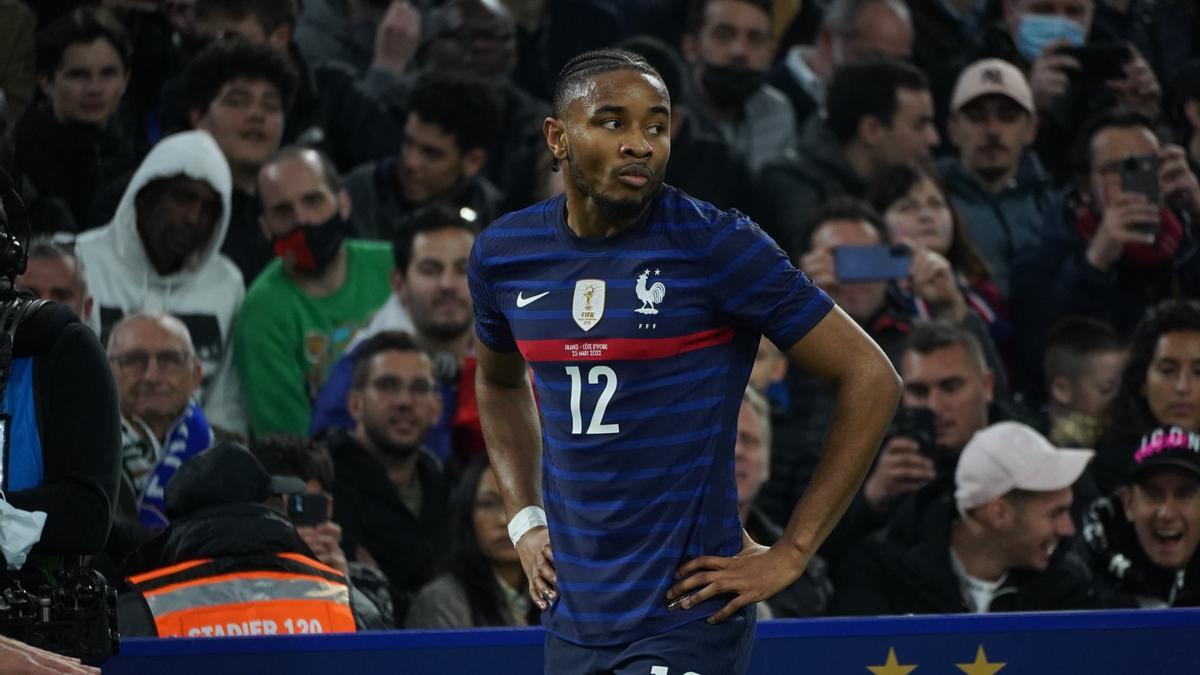 Christopher Nkunku con la Selección de Francia