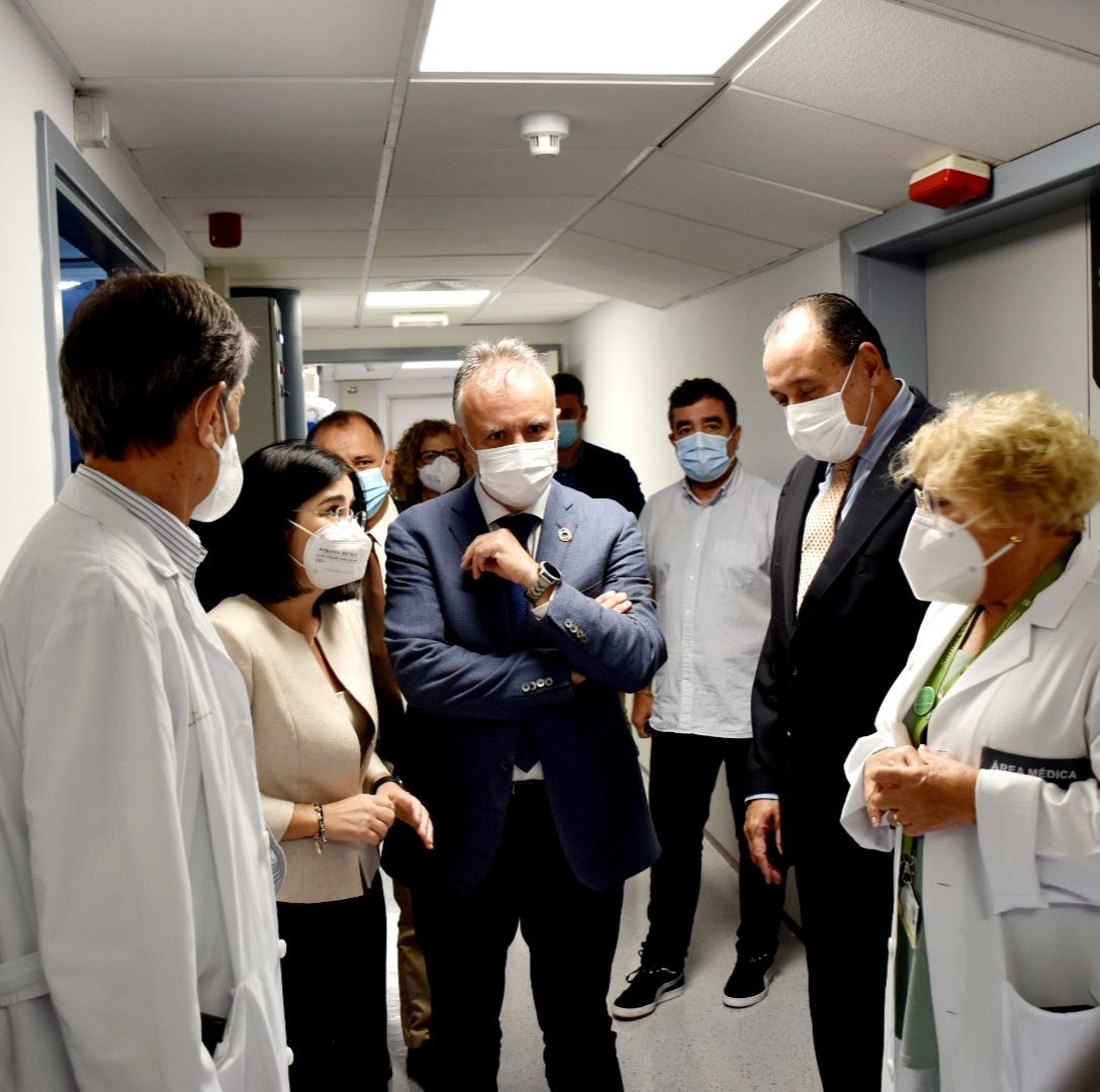 Visita de la Ministra de Sanidad, Carolina Darias, al Hospital Universitario de Canarias (HUC)