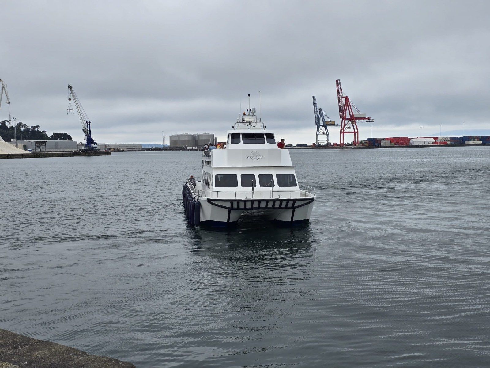 Participantes en el 39 remonte de la Ruta Xacobea do Mar de Arousa e Ulla, esta tarde.