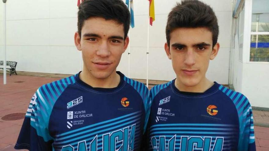 Eloy Poza (izquierda) y Víctor Arufe son dos asiduos con Galicia a estos campeonatos nacionales. // FDV