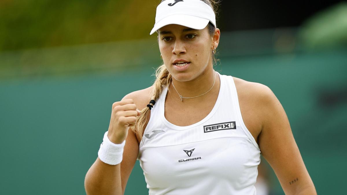 Jéssica Bouzas mostró todo su potencial en el partido de primera ronda del US Open.