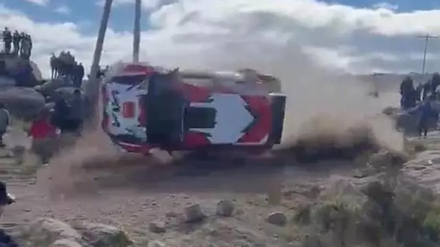 Así ha sido el escalofriante accidente en el Rally de Córdoba que ha dejado tres heridos