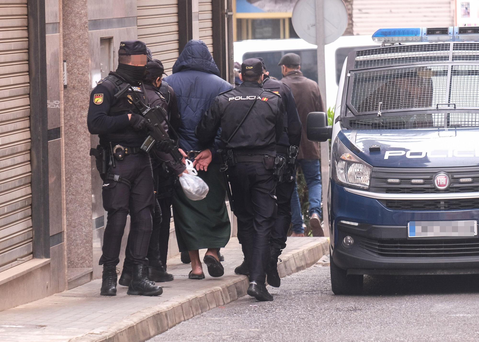 Más de 15 detenidos en una macrorredada antidroga en las provincias de Alicante y Murcia