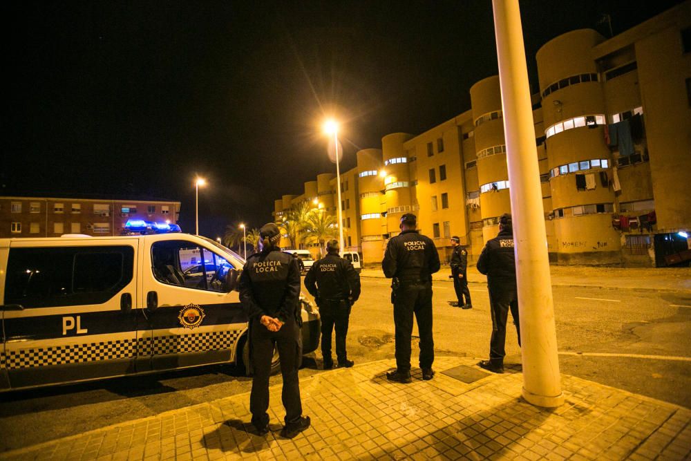 Redada en el barrio de los Palmerales de Elche