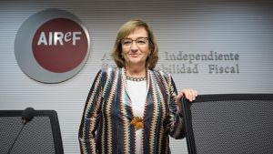 Archivo - La presidenta de la Autoridad Independiente de Responsabilidad Fiscal (AIReF), Cristina Herrero.