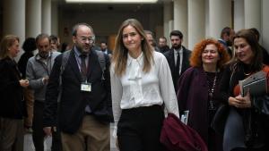 La vicepresidenta tercera y ministra para la Transición Ecológica y el Reto Demográfico, Sara Aagesen, a su llegada a una sesión de control al Gobierno, en el Senado, a 3 de diciembre de 2024, en Madrid (España).