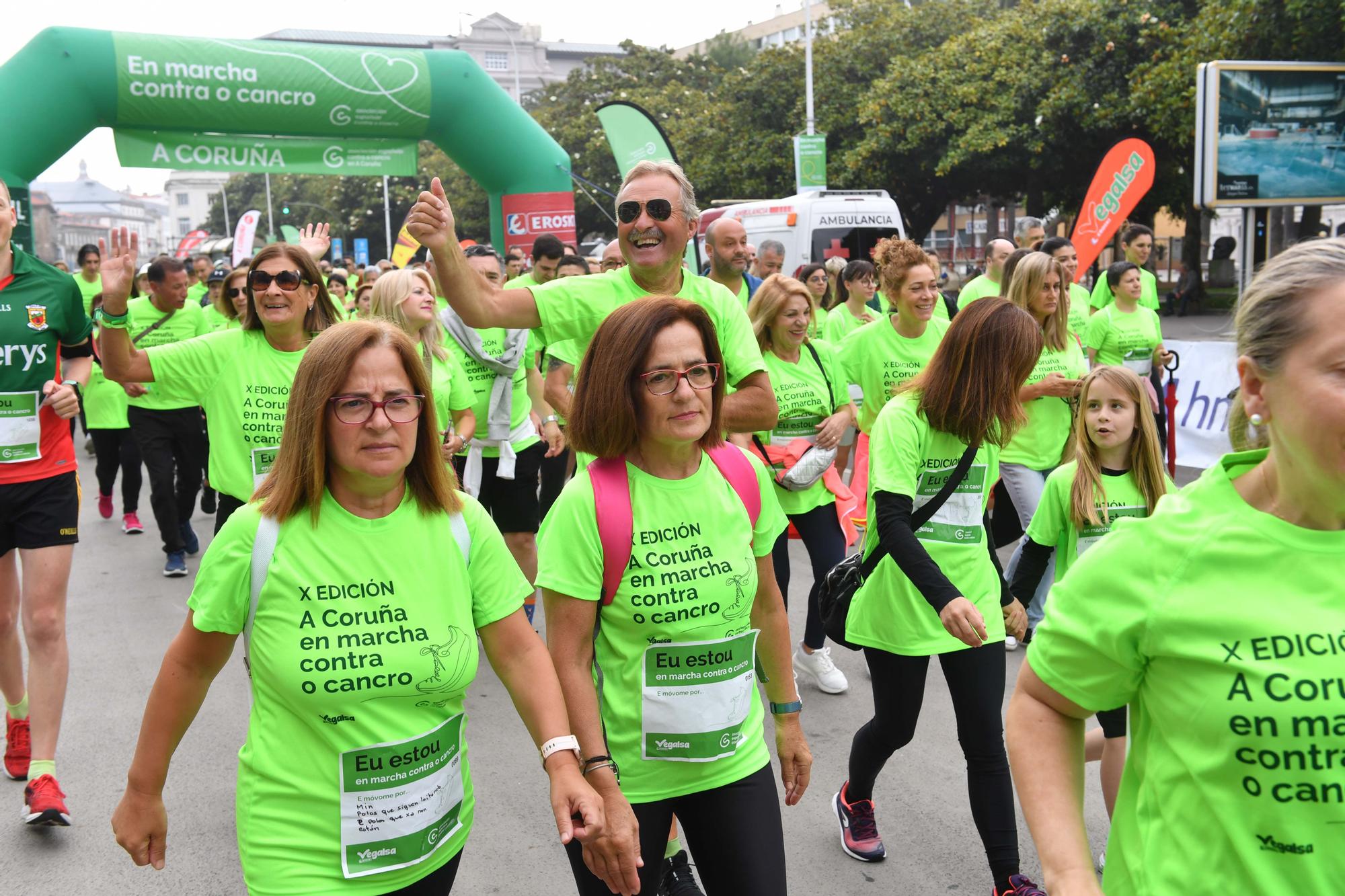 Más de 2.400 participantes en la Andaina Solidaria Contra o Cancro en A Coruña