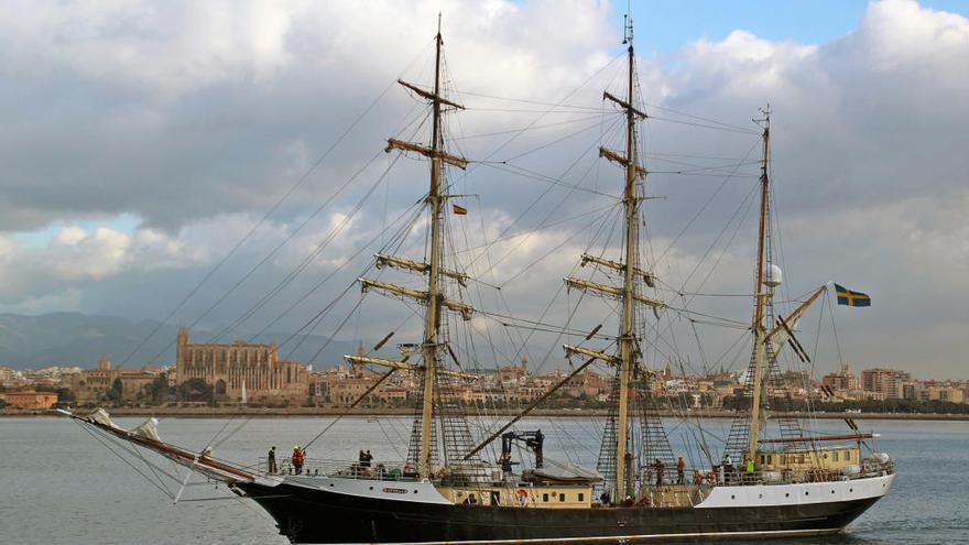 El buque escuela sueco &#039;Gunilla&#039; llega a Palma en su travesía de otoño