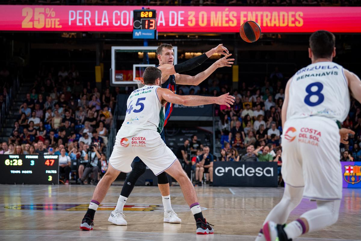 Barcelona - Unicaja, segundo partido de semifinales de la Liga Endesa, en imágenes