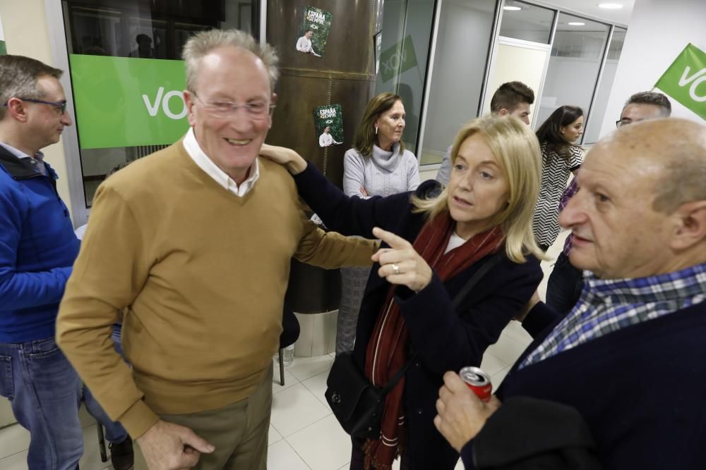 Noche electoral de Vox en Asturias