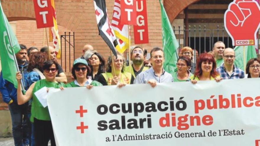 Els treballadors de l&#039;Estat a Girona reclamen l&#039;increment pactat