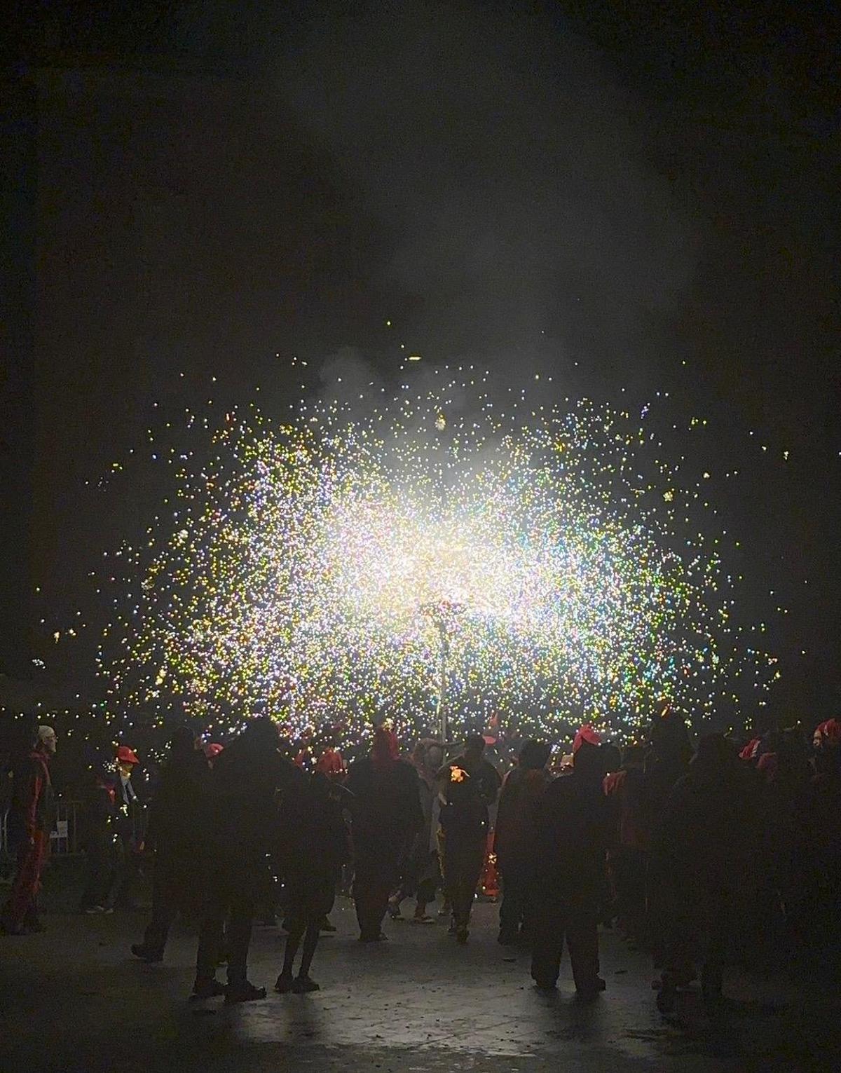 Un dels moments del correfoc