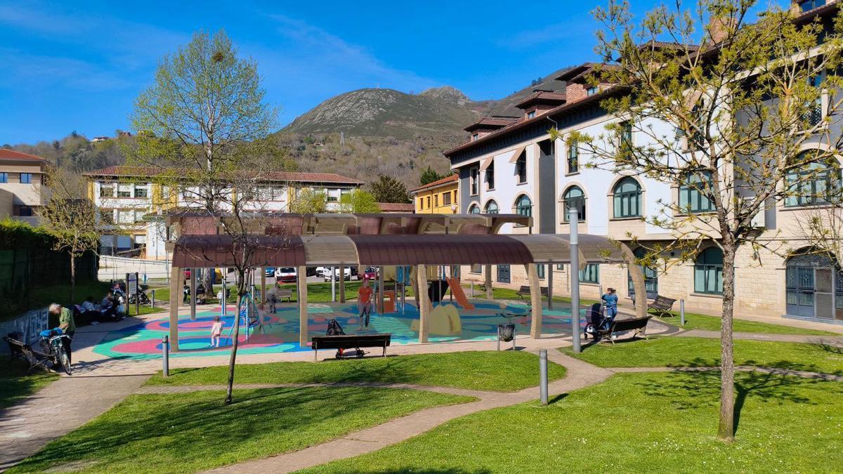 El parque infantil de Santa Cruz.