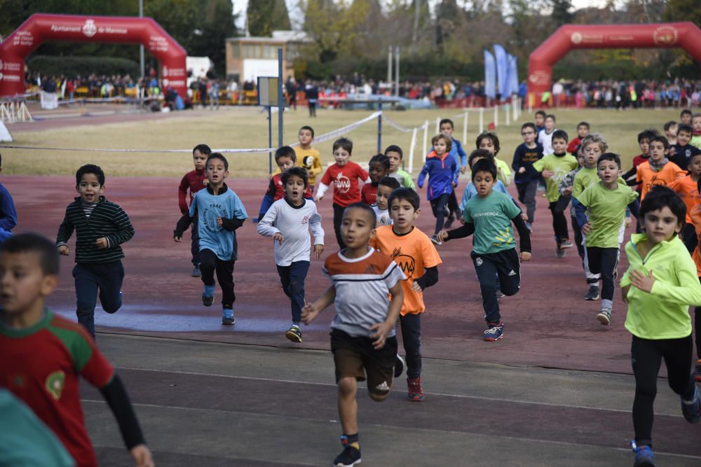 Uns 800 escolars donen relleu un any més al Cros de Manresa al Congost