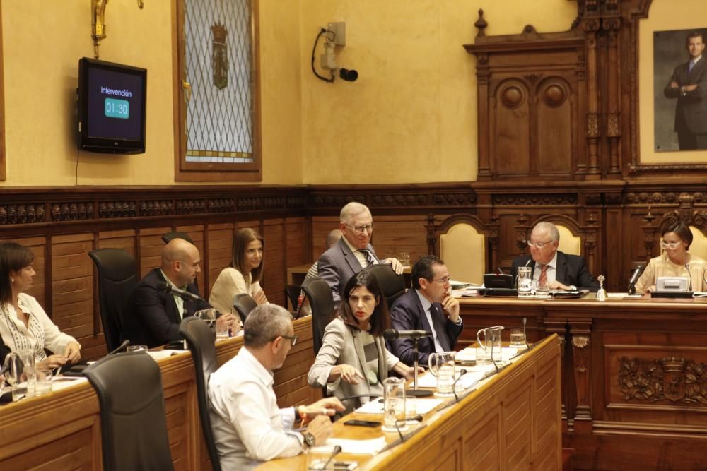 Pleno municipal en Gijón