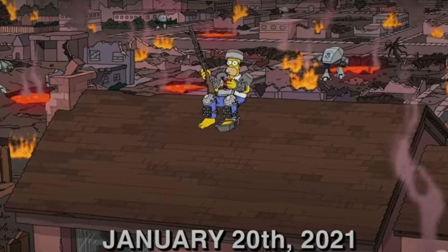 &#039;Los Simpsons&#039; predicen el fin del mundo para hoy, 20 de enero de 2021