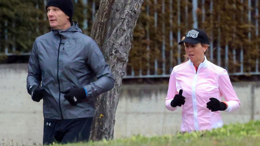 Iñaki Urdangarin y Ainhoa Armentia hacen deporte  juntos.