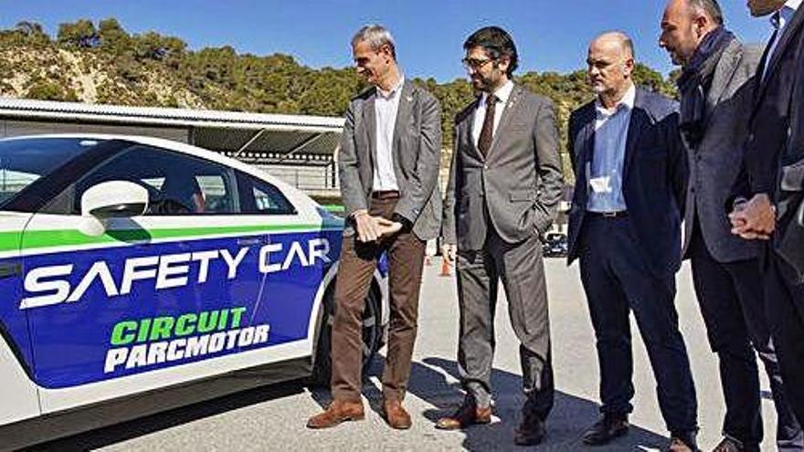 El conseller Puigneró en la visita al Parcmotor de Castellolí