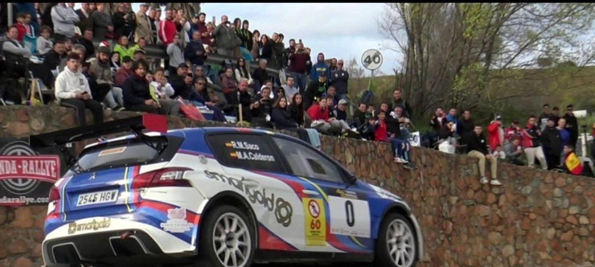 Saco y Calderón, en plena competición.