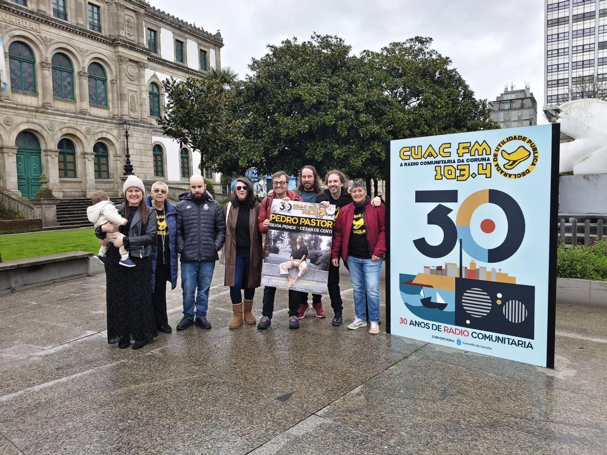 30 aniversario de Cuac FM en la plaza de Pontevedra