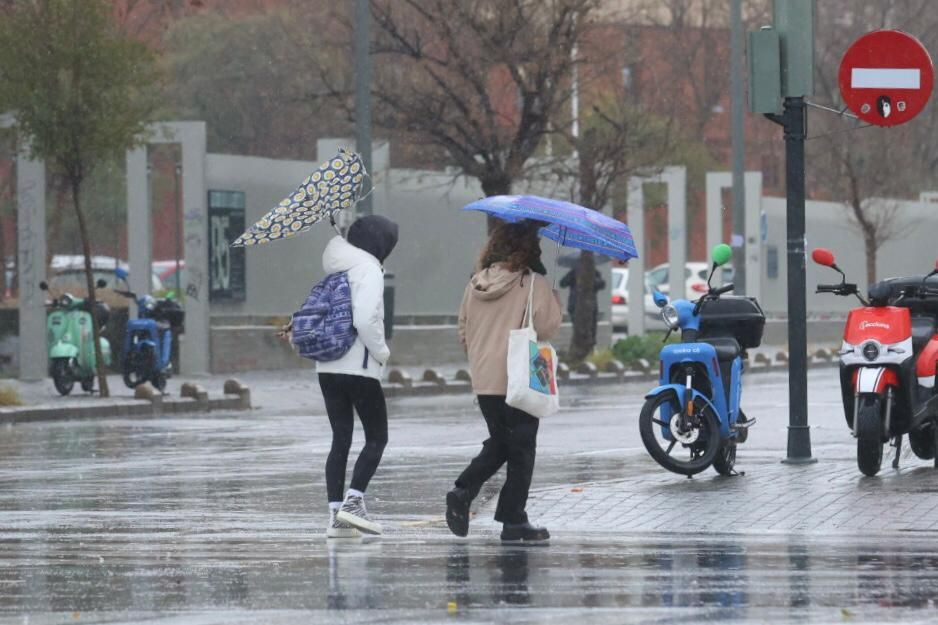 Temporal de lluvia en València