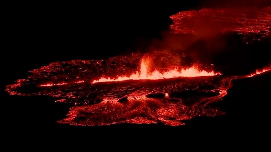 Una nueva erupción volcánica en Islandia hace saltar las alertas