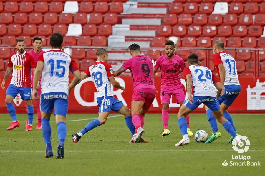 Partido del Sporting y el Málaga CF de la Liga SmartBank.