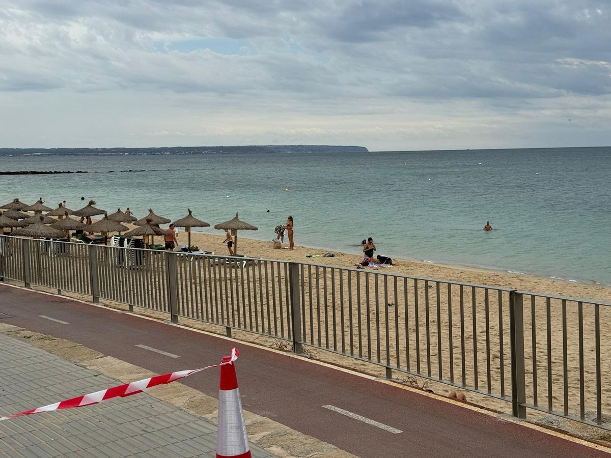 Ambiente nublado en la bahía de Palma
