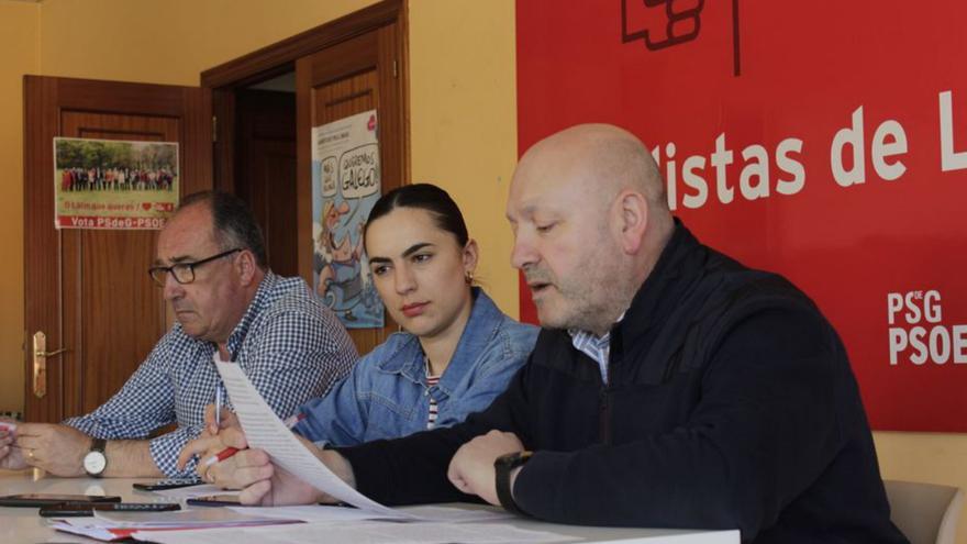 Mario López, Alba Forno y José Manuel Mato, ayer.