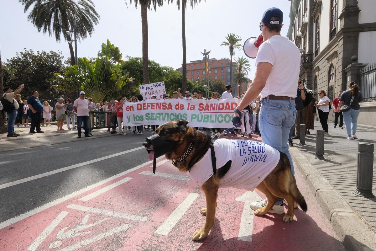 Manifestación en Gran Canaria en defensa de la sanidad pública Manifestación en Gran Canaria en defensa de la sanidad pública