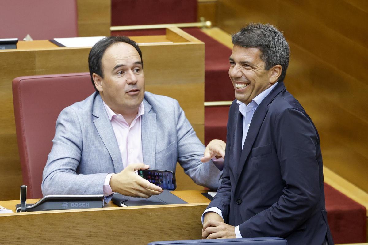 Juanfran Pérez Llorca y Carlos Mazón en una imagen de archivo.