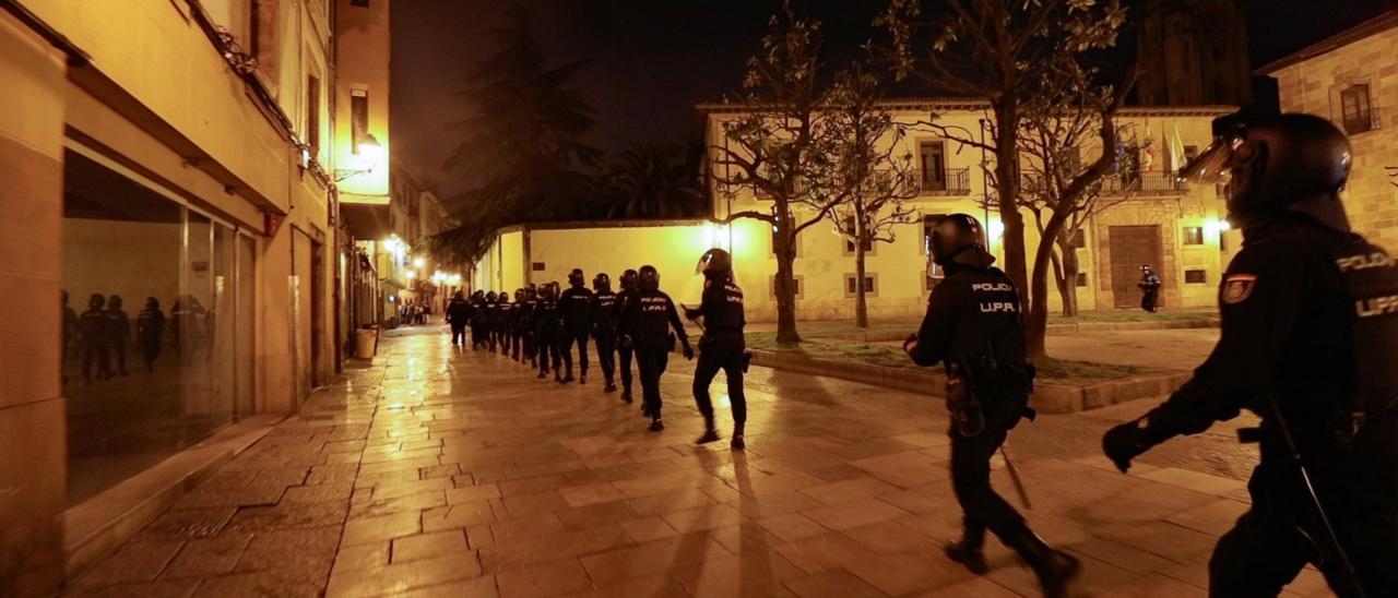 El operativo policial del sábado por la mañana en el Antiguo.
