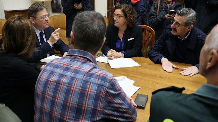 Puig anuncia que el Consell apoyará a los afectados por el temporal