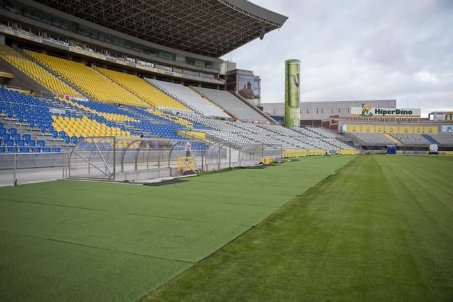 Siguen las obras en el Estadio de Gran Canaria