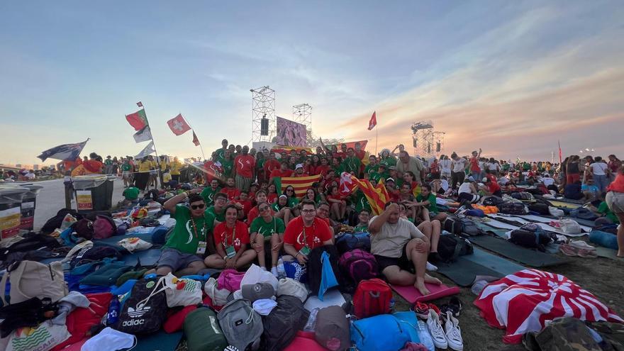 Los jóvenes de Castellón viven la jornada con el Papa «en paz y muy reconfortados»