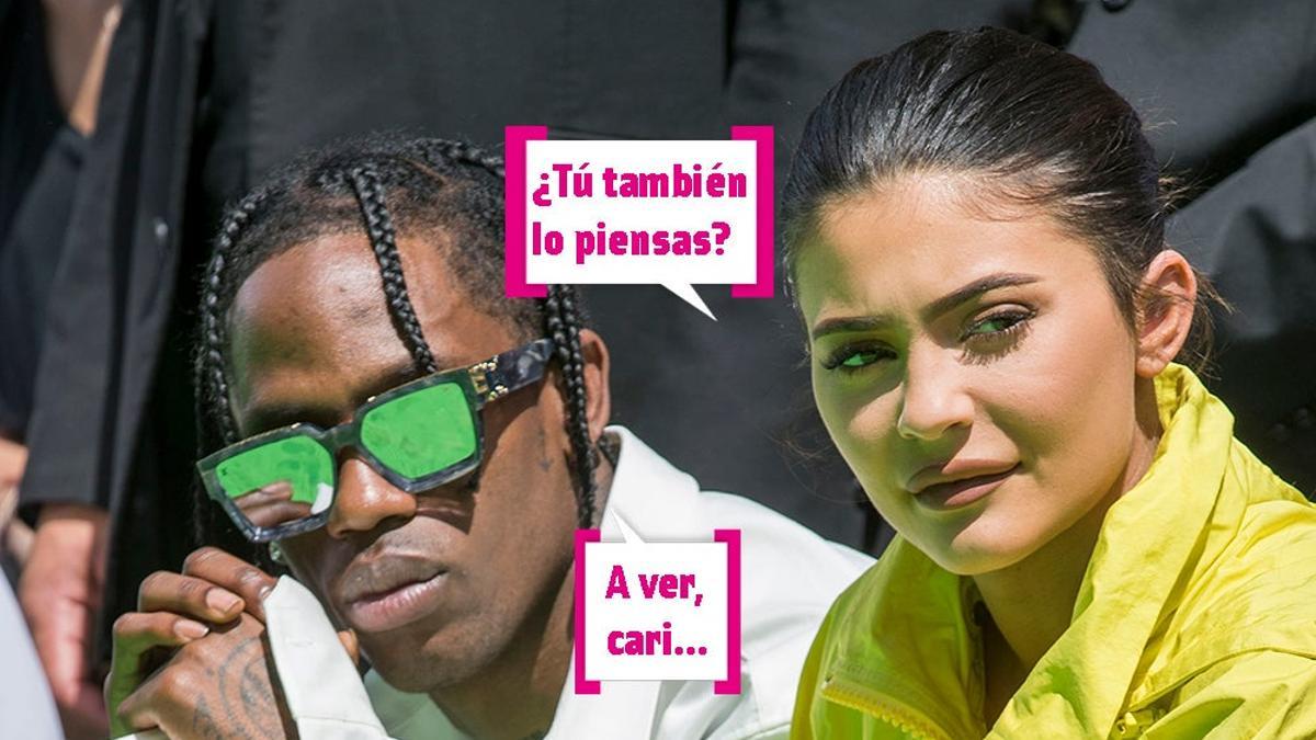 Kylie Jenner y Travis Scott con bocadillos: &quot;Tú también lo piensas&quot;