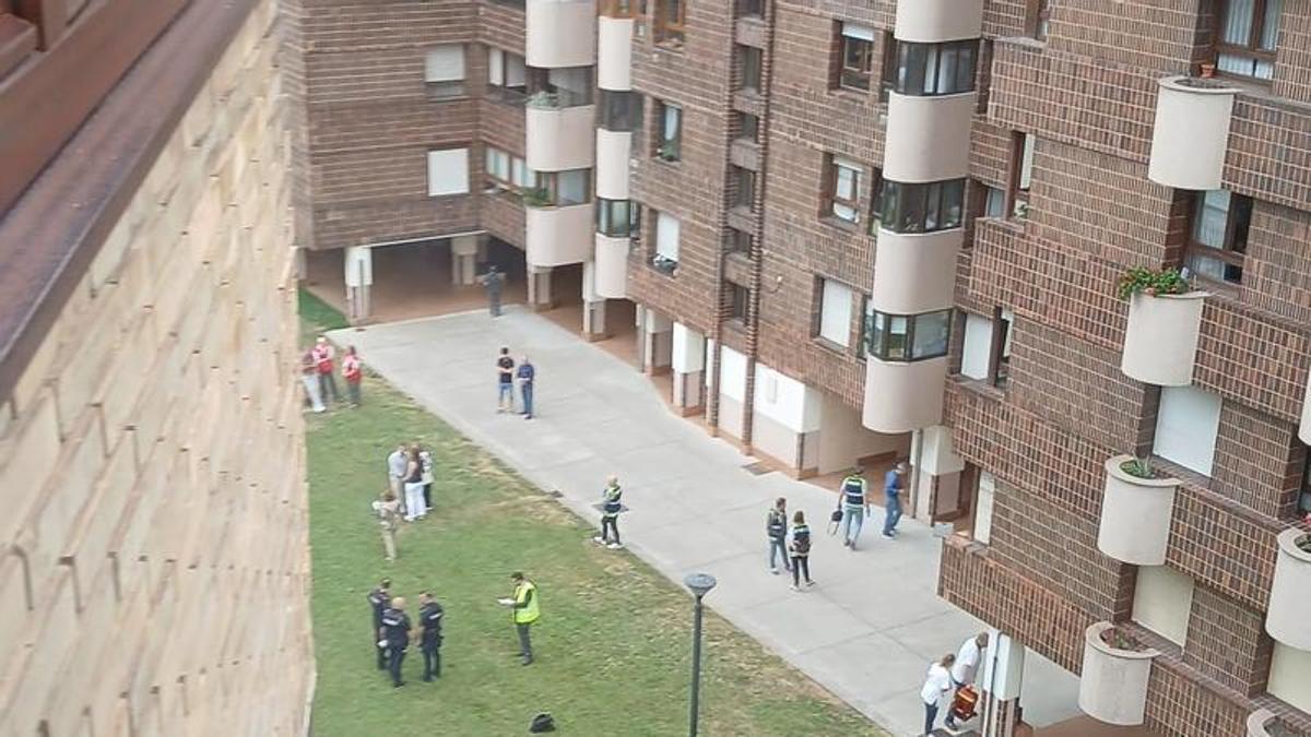 Operativo policial y sanitario en la zona.