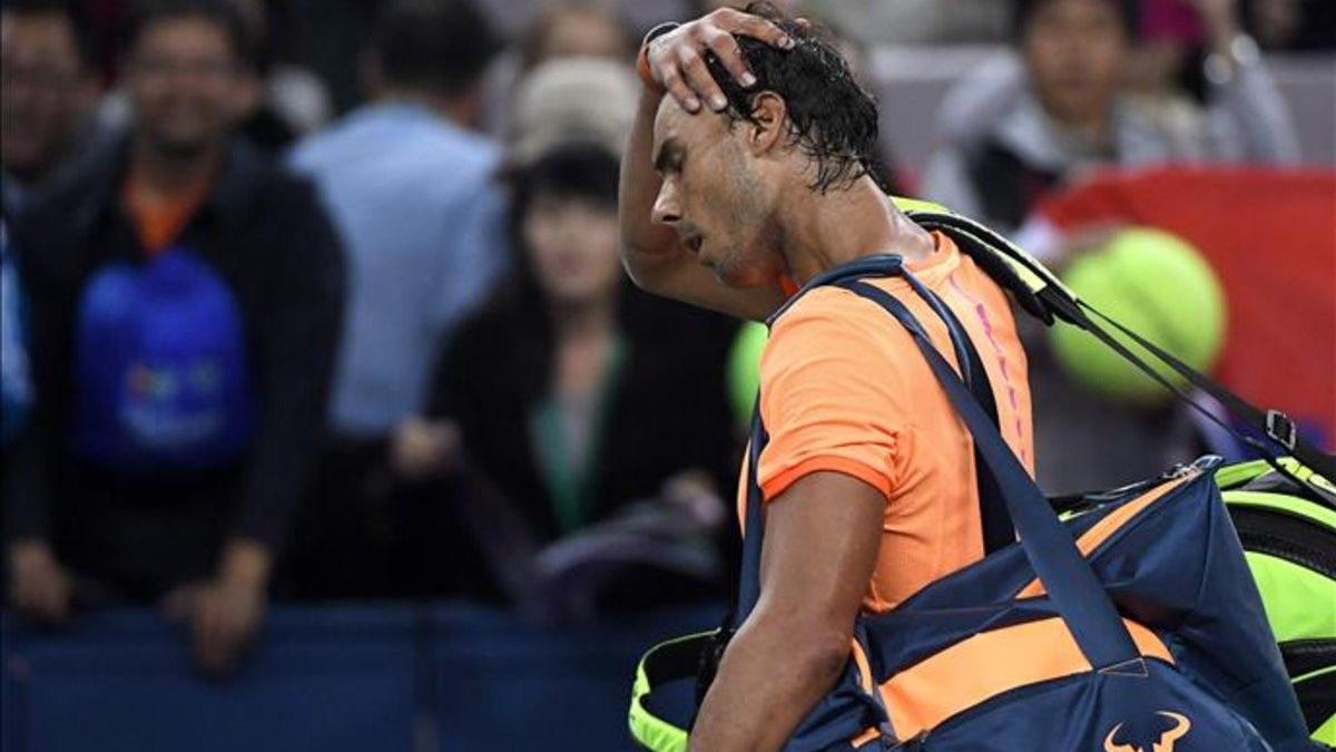 Nadal, frustrado por su rendimiento y resultados