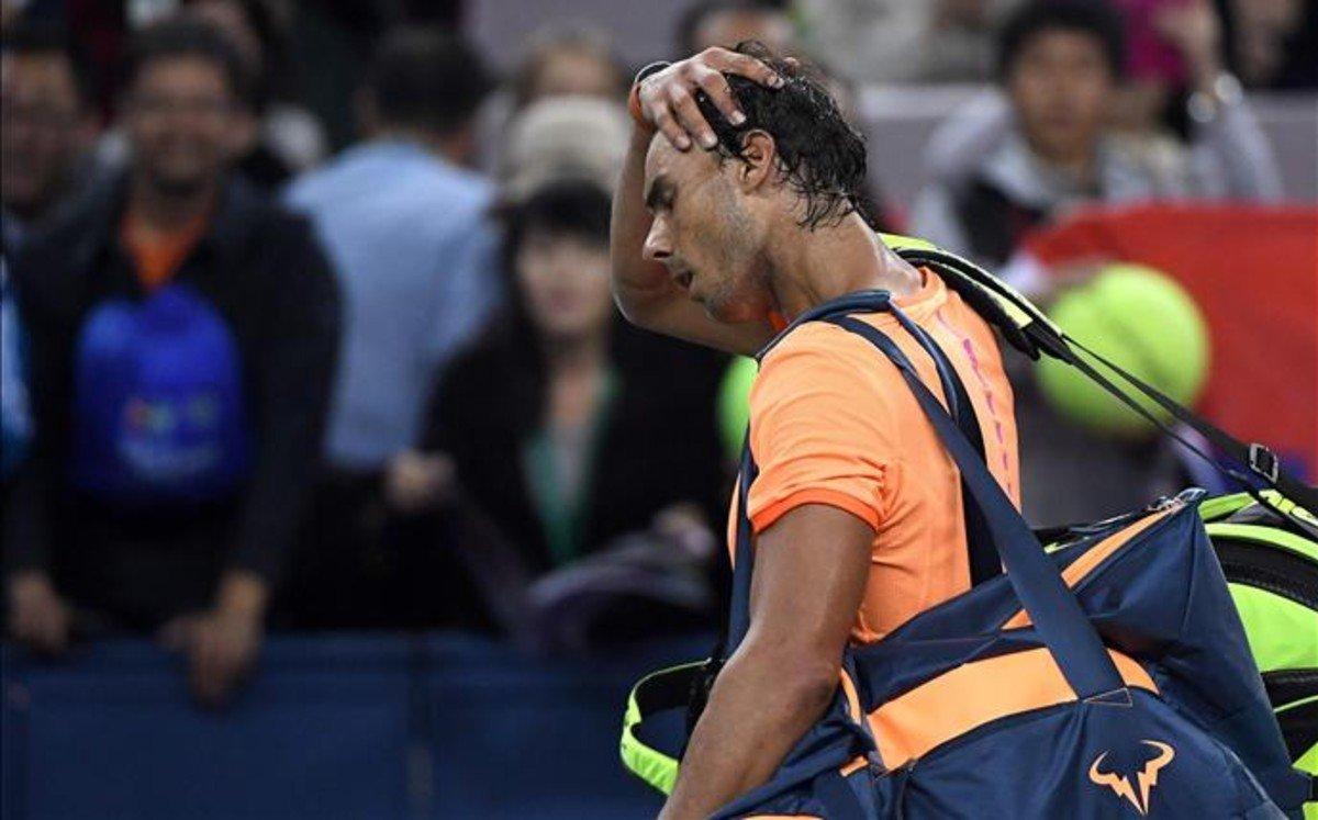 Nadal, frustrado por su rendimiento y resultados